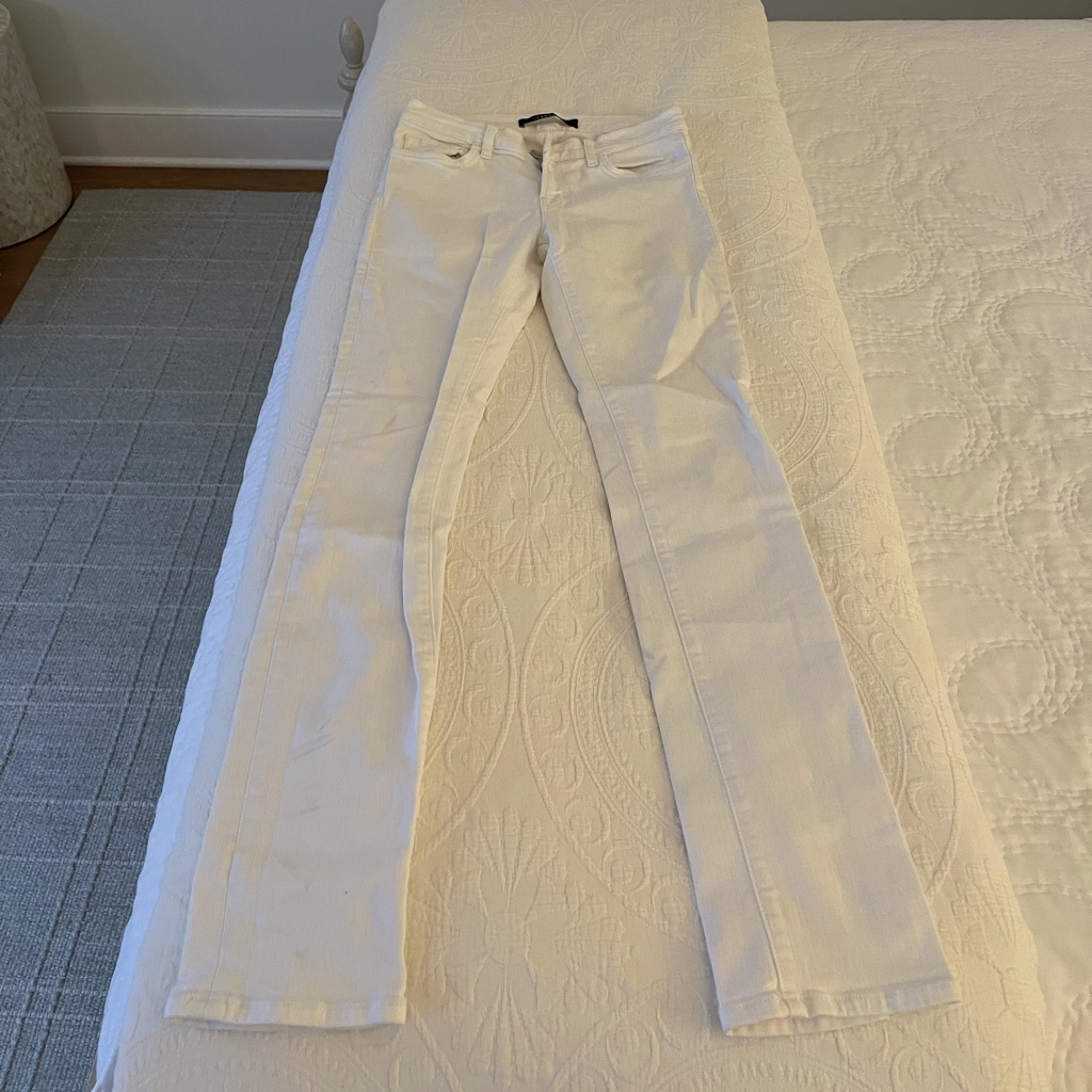 J Brand White Skinny Jeans